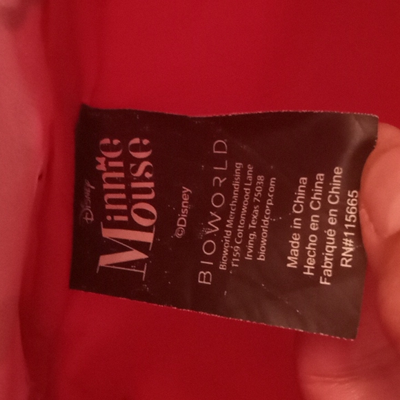 Disney Minnie Mouse Backpack w/Water Bottle - Picture 10 of 10